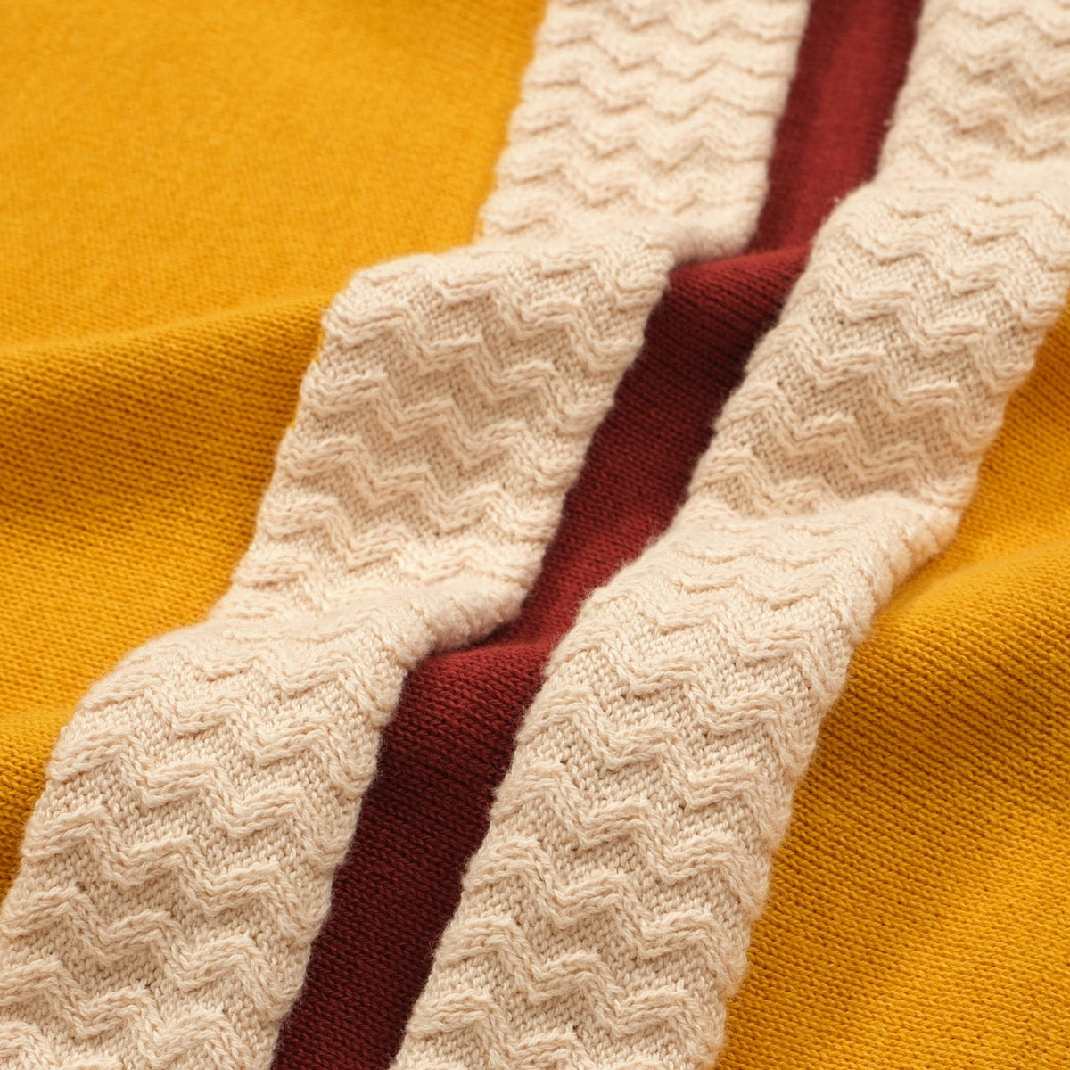 Chemise rétro à rayures des années 70 pour homme – Polo tricot doré