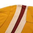 Chemise rétro à rayures des années 70 pour homme – Polo tricot doré