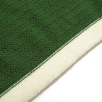 Chemise Polo à Col Ouvert Homme – Style Années 60 en Vert avec Bordure Crème