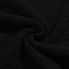 Chemise rétro noir pour homme des années 70 – Polo à encolure V avec contraste rouge