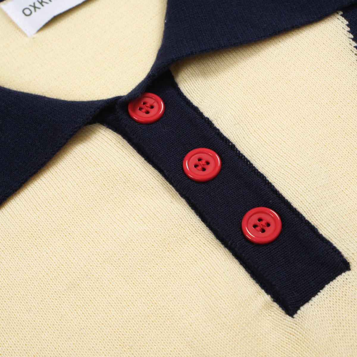 Pull tricoté à motifs étoiles des années 60 pour homme – Marine et crème, style rétro mod