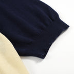 Pull tricoté à motifs étoiles des années 60 pour homme – Marine et crème, style rétro mod