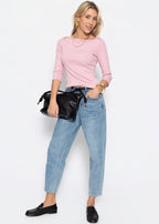 T-shirt à manches 3/4 - rose ancien