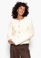 Veste en bouclé - blanc cassé