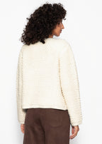 Veste en bouclé - blanc cassé