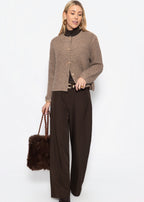 Veste en bouclé - taupe