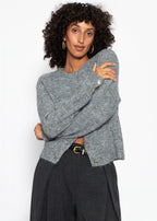 Cardigan avec Paillettes et Lurex - gris