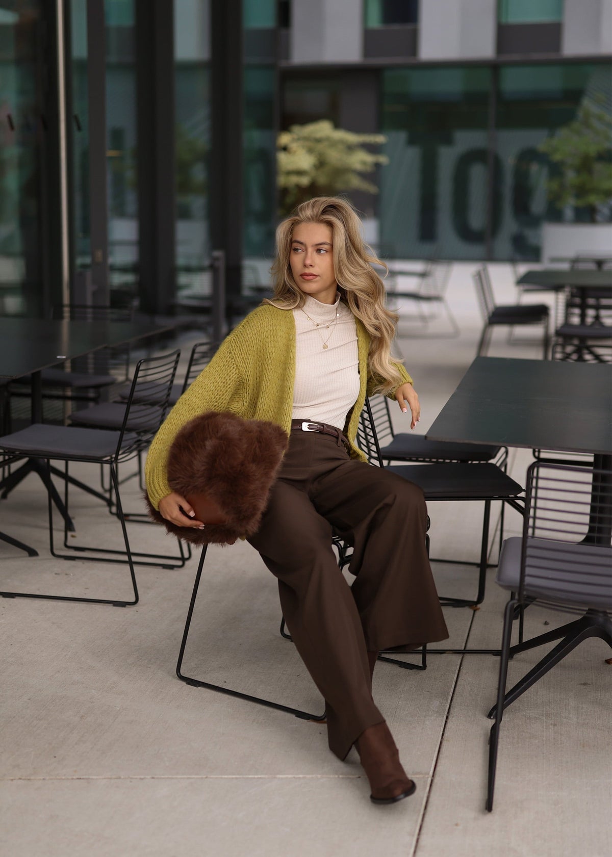 Cardigan Oversize - vert olive