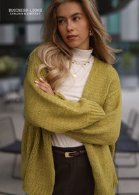 Cardigan Oversize - vert olive
