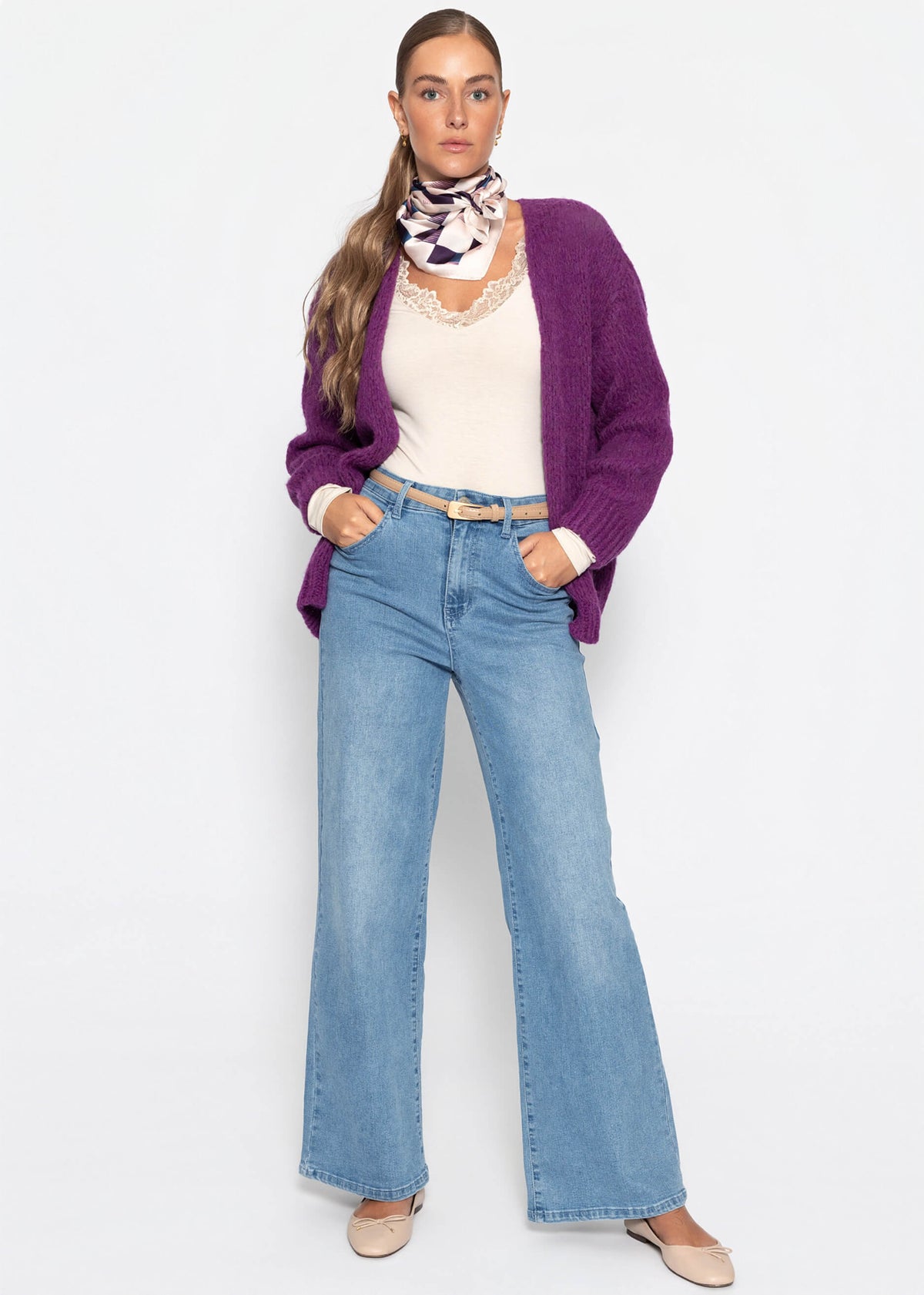 Cardigan Oversize - prune