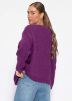 Cardigan Oversize - prune