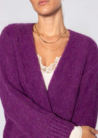 Cardigan Oversize - prune