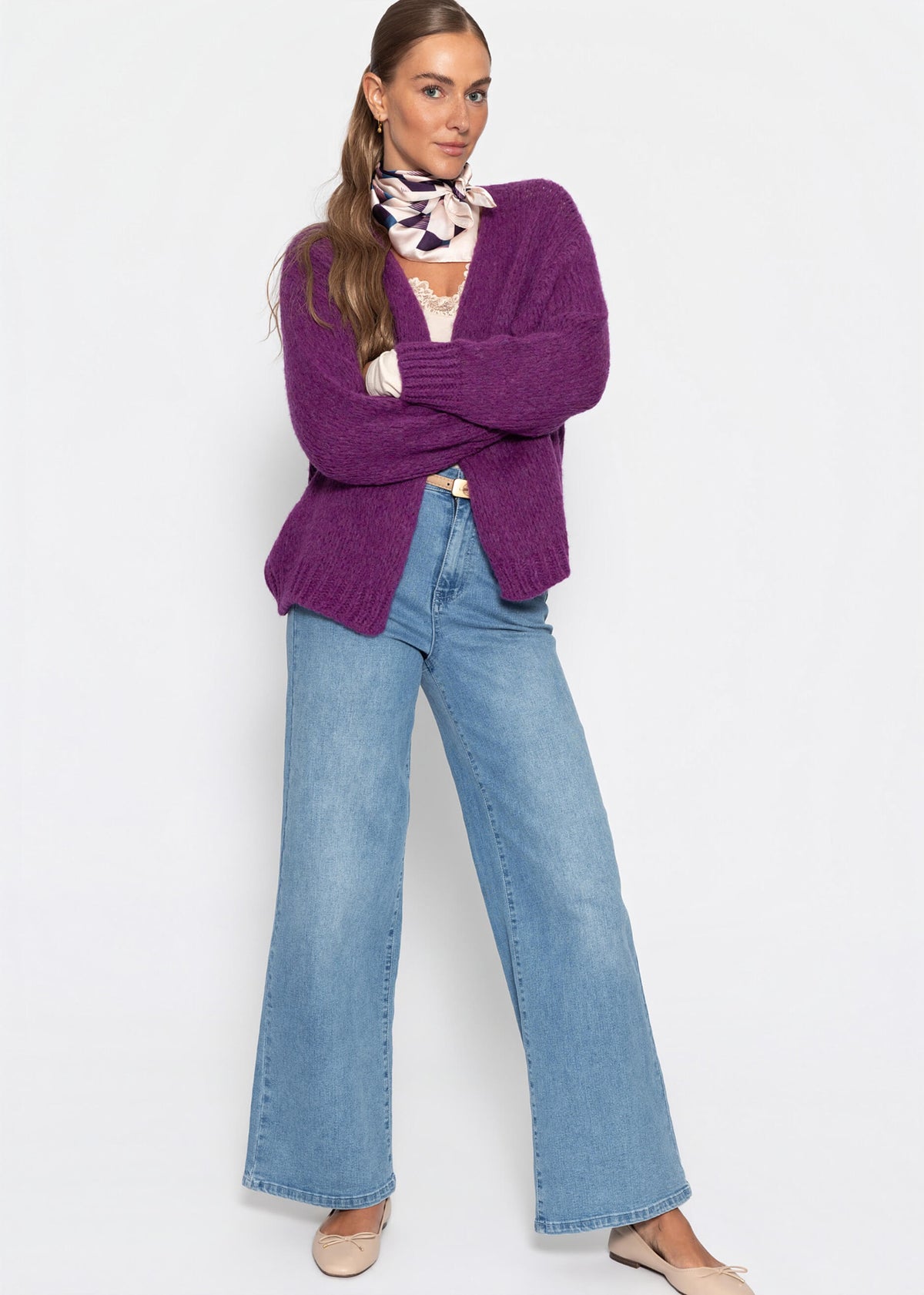 Cardigan Oversize - prune