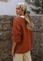 Cardigan Oversize - rostrot