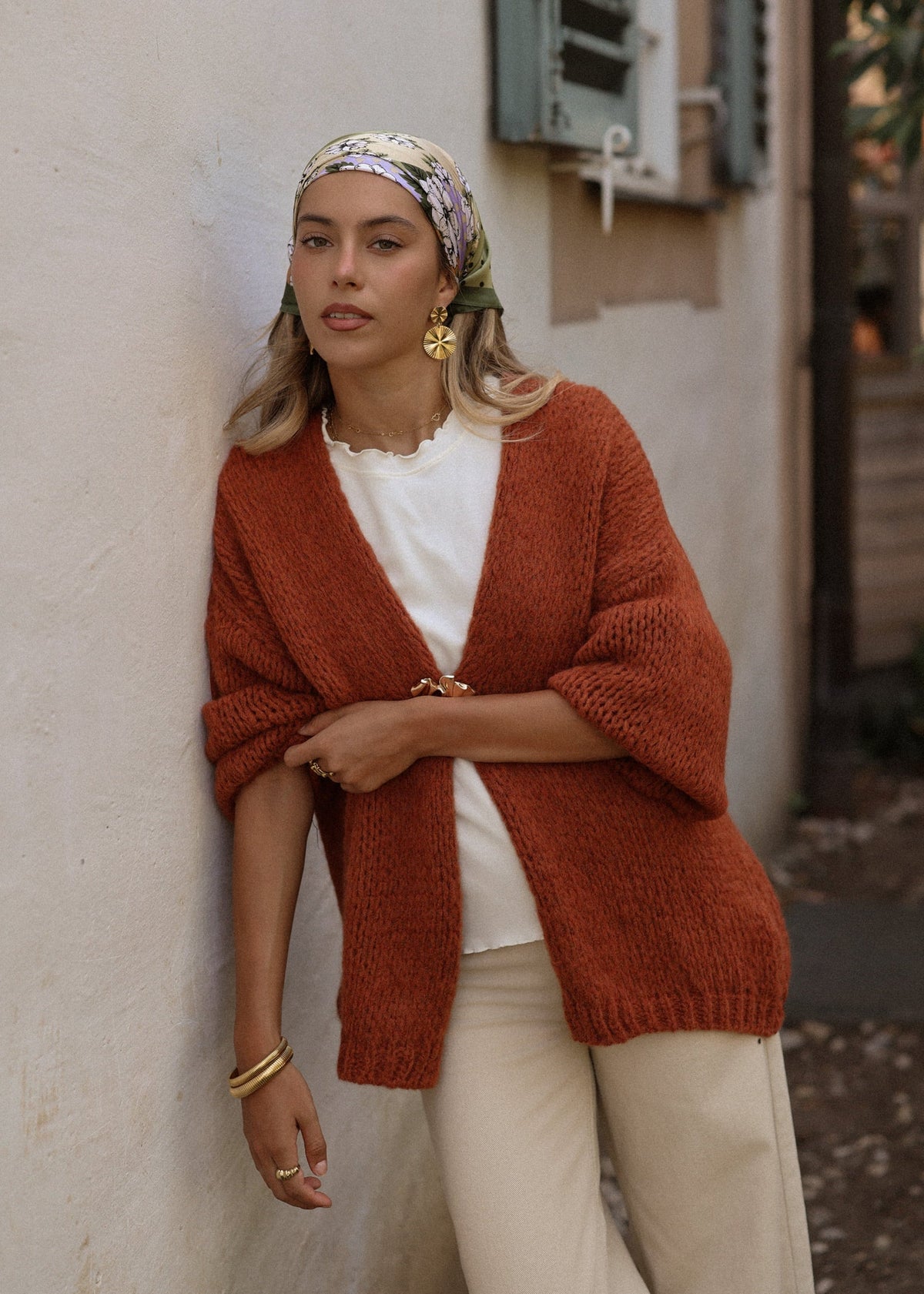 Cardigan Oversize - rostrot