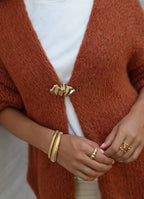 Cardigan Oversize - rostrot