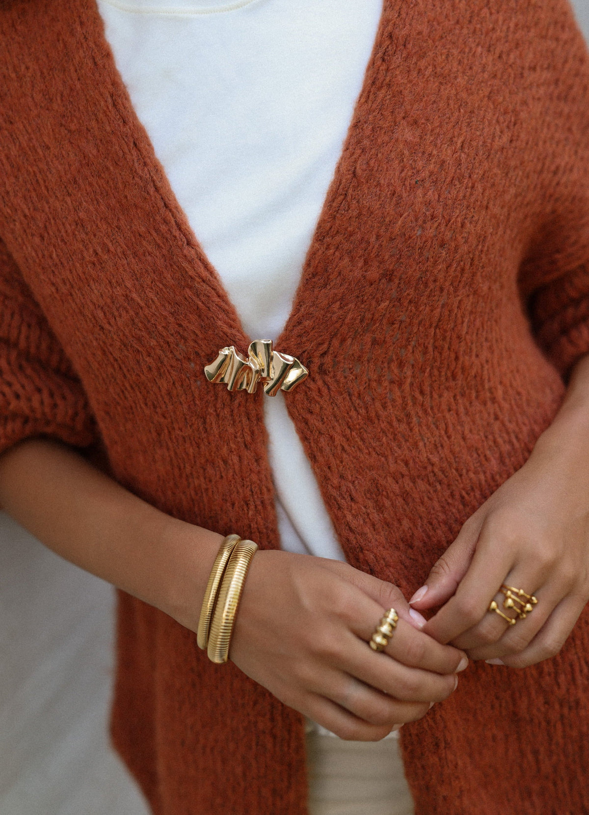 Cardigan Oversize - rostrot