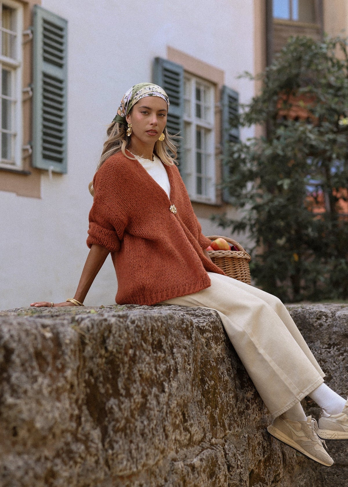 Cardigan Oversize - rostrot