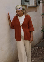 Cardigan Oversize - rostrot