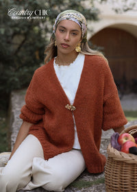 Cardigan Oversize - rostrot