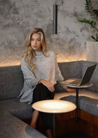 Poncho avec pourcentage de laine - gris