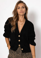 Cardigan à manches 3/4 - noir