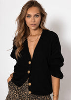Cardigan à manches 3/4 - noir