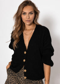 Cardigan à manches 3/4 - noir