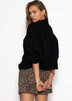 Cardigan à manches 3/4 - noir