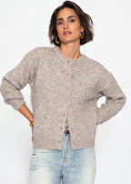 Gilet à boutons - taupe