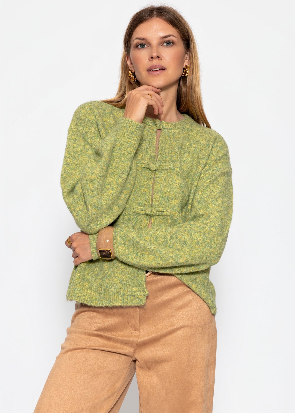 Gilet avec fermeture à lacer - vert