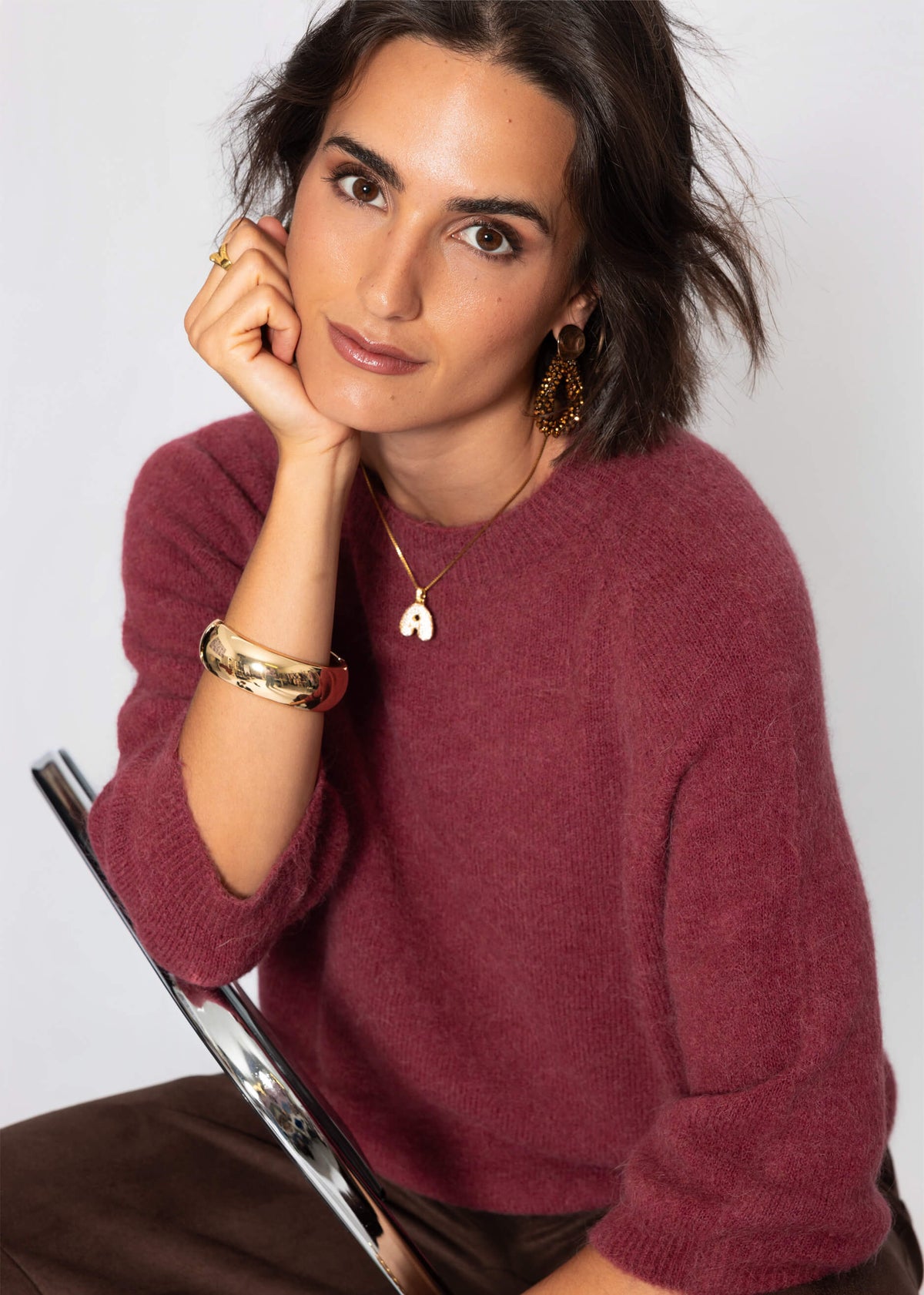 Pull en tricot - baies