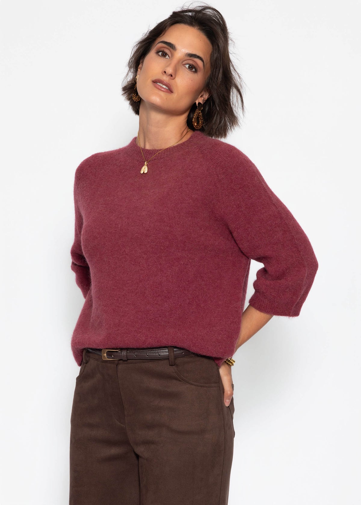 Pull en tricot - baies
