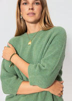 Pull en tricot - vert sauge