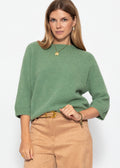 Pull en tricot - vert sauge