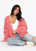 Cardigan bicolore - rose