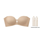 Strapless Front Closure Bra Anti-Slip Grip Wireless