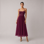 Venlora Mode | ROBE MIDI À CORSET STRUCTURÉE POUR FEMMESV