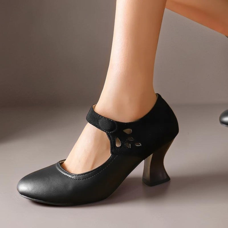Venlora Mode | Escarpins Daim Bride Cheville Camille