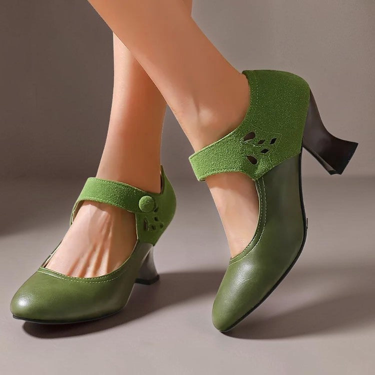 Venlora Mode | Escarpins Daim Bride Cheville Camille