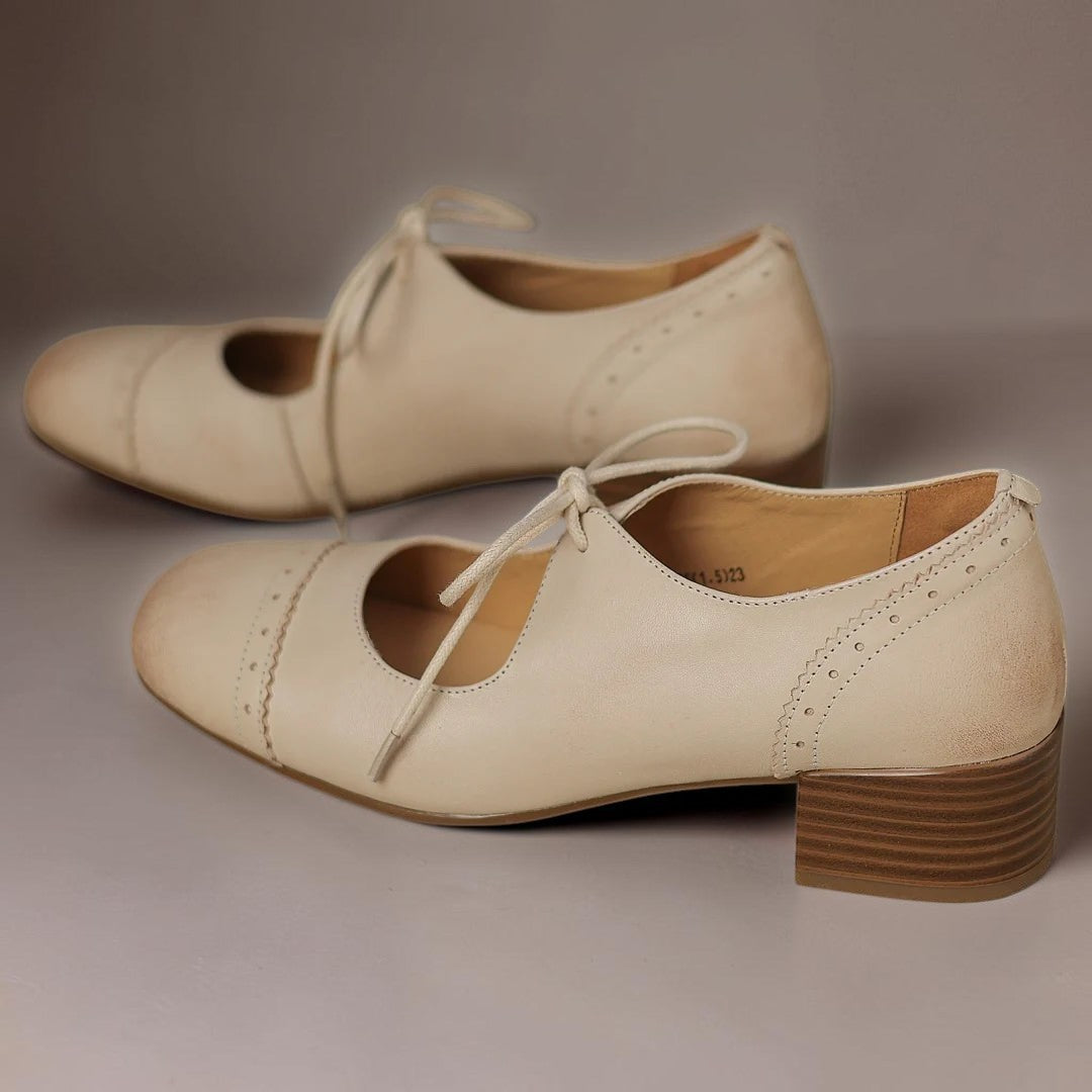 Venlora Mode| Derbies Cuir Ciselé Amélie