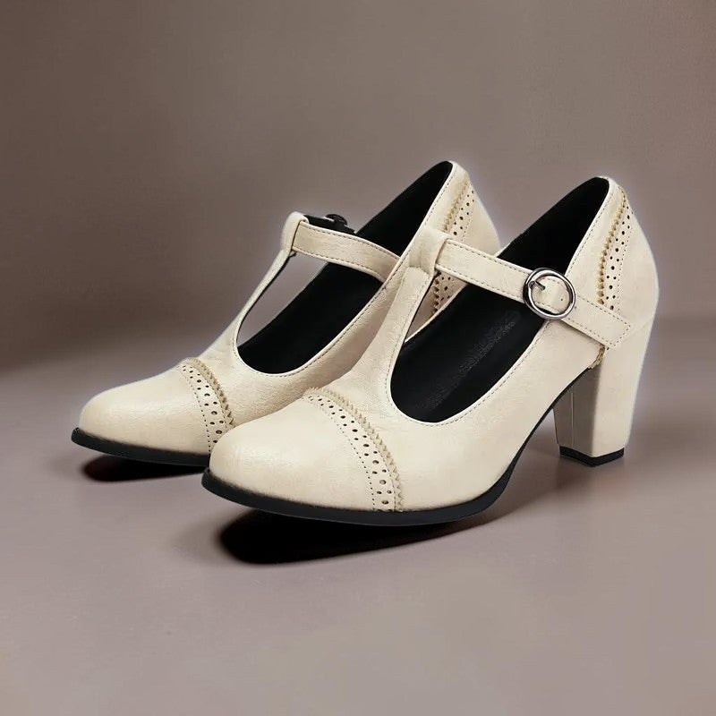 Venlora Mode | Escarpins Perforés à Bride Sandrine