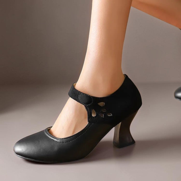Venlora Mode | Escarpins Daim Bride Cheville Camille