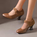 Venlora Mode | Escarpins Daim Bride Cheville Camille