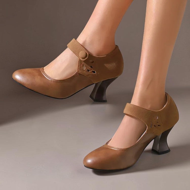 Venlora Mode | Escarpins Daim Bride Cheville Camille