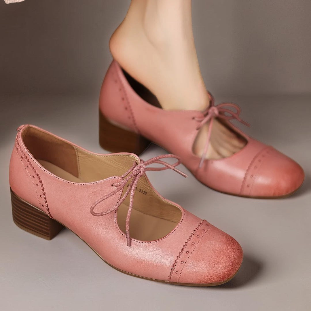 Venlora Mode| Derbies Cuir Ciselé Amélie