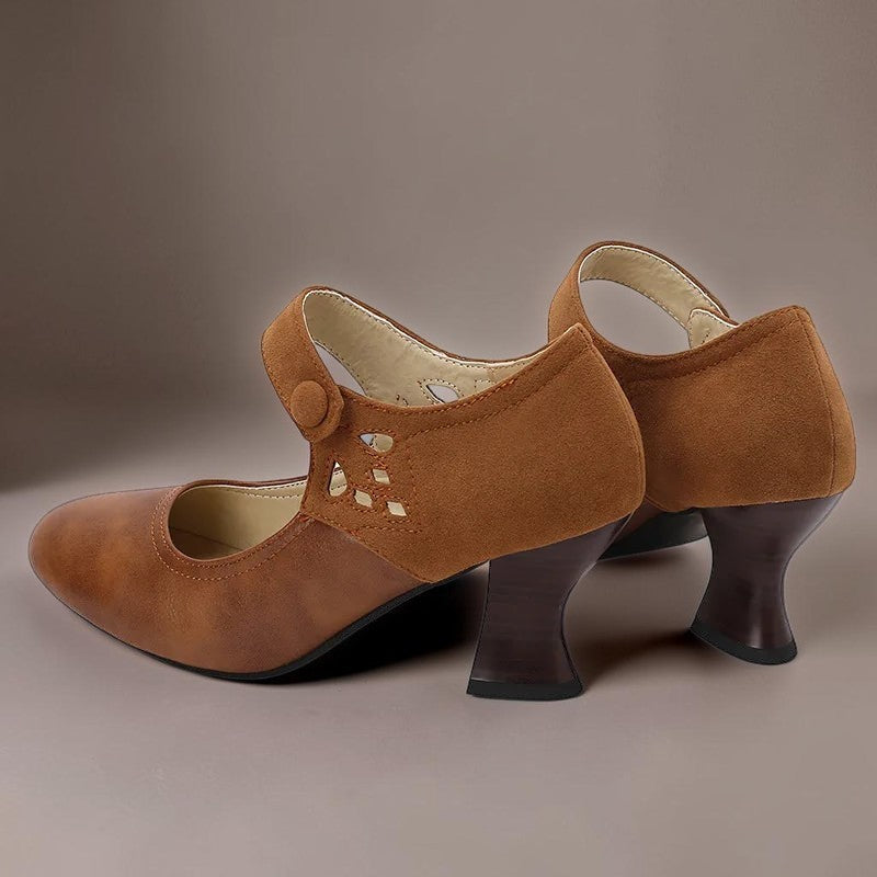 Venlora Mode | Escarpins à Bride Boutonnée Aveline