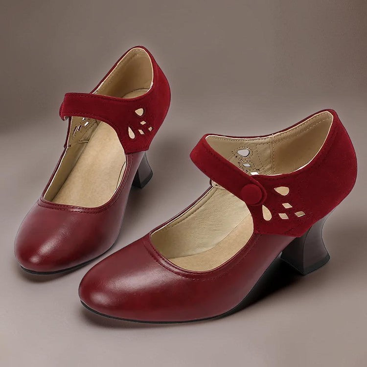 Venlora Mode | Escarpins à Bride Boutonnée Aveline