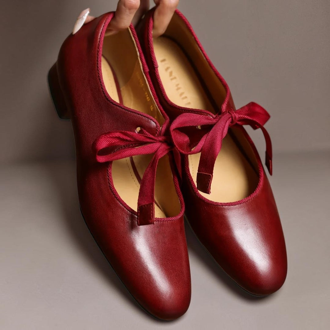 Venlora Mode | Ballerines Cuir à Nœud Sophie