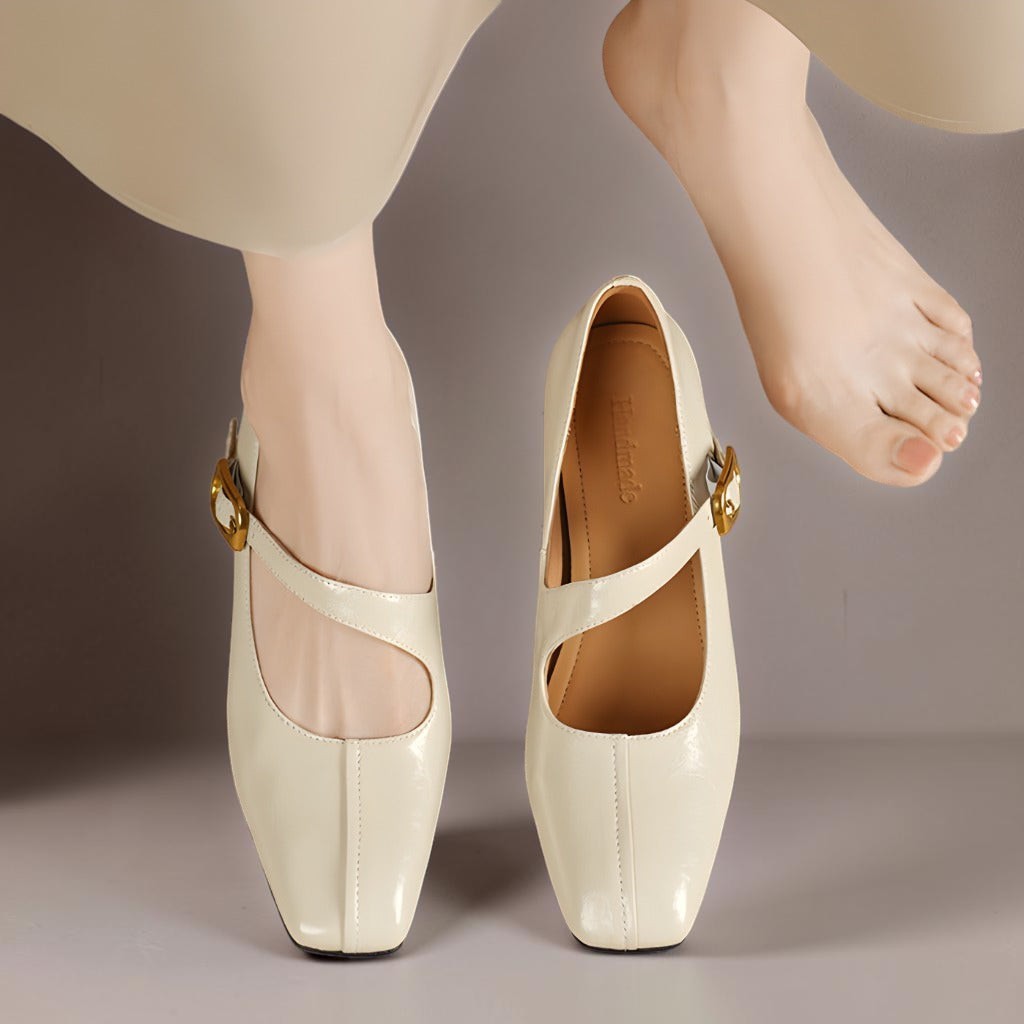 Venlora Mode | Babies Cuir Bout Carré Michèle
